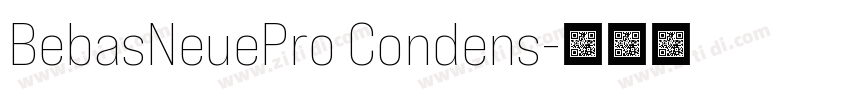 BebasNeuePro Condens字体转换